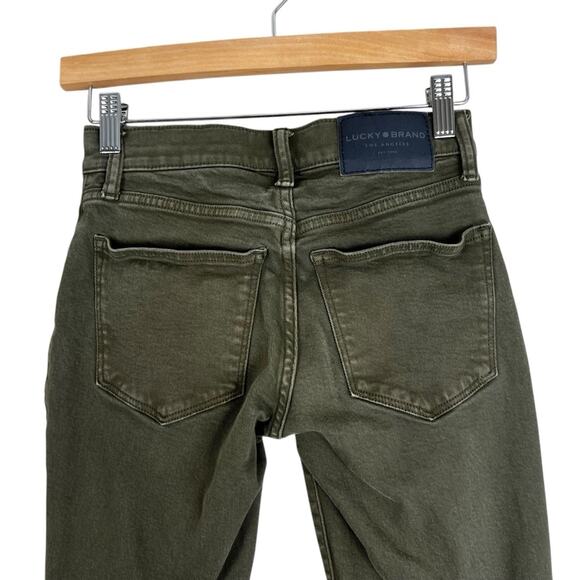 Lucky Brand Ava Mid Rise Super Skinny Jeans Size 0 Ankle Zipper Clean Girl Fall - Picture 5 of 9